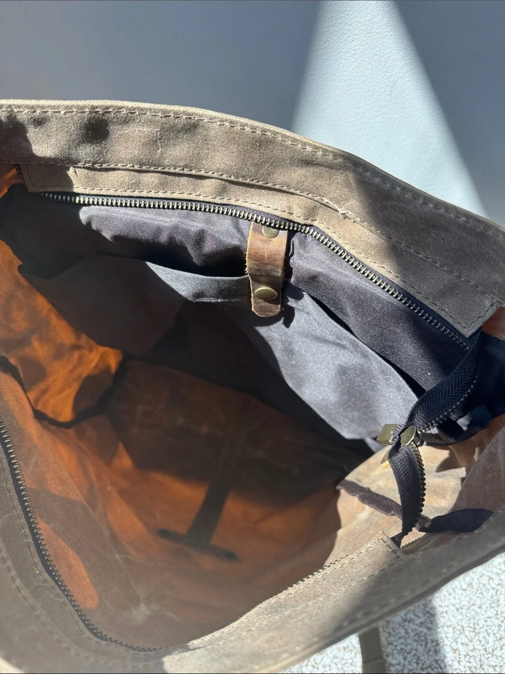 Solstice Waxed Canvas & Leather Laptop Backpack NWOT